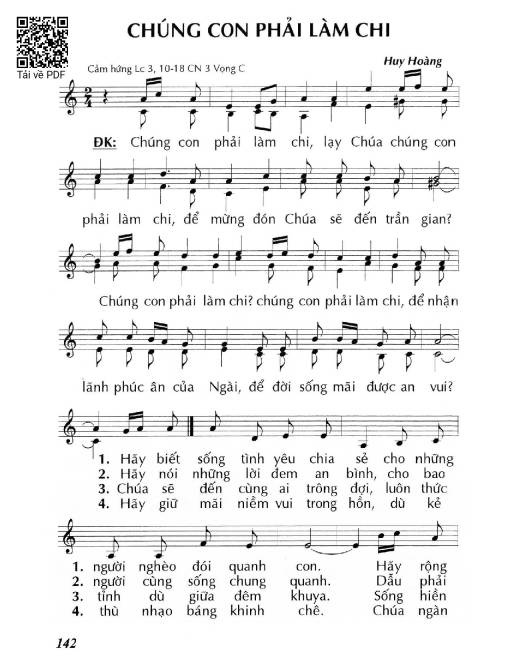 Chúng con phải làm chi (Lc. 3)