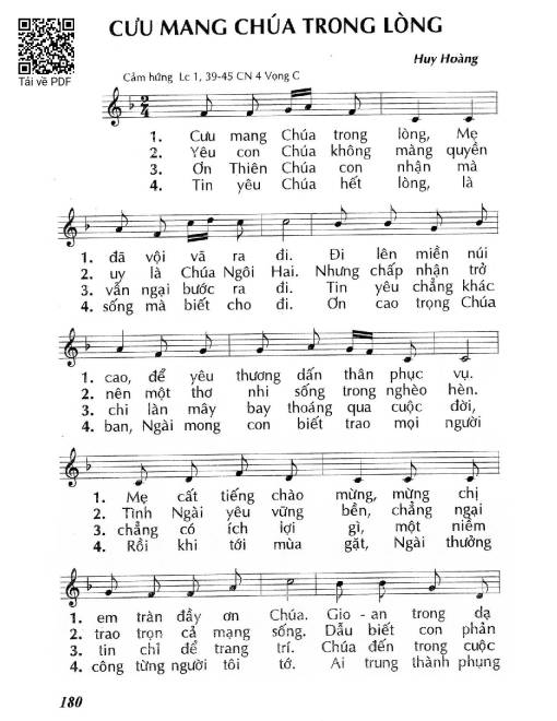 Cưu mang Chúa trong lòng (Lc. 1)