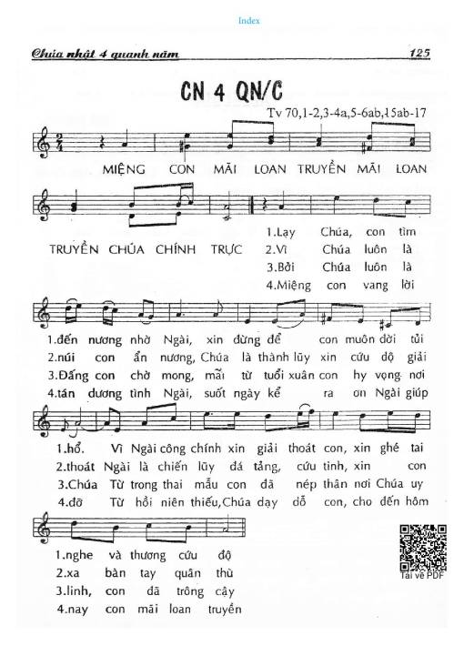 Chúa Nhật 4C Thường Niên (Thánh Vịnh 70)