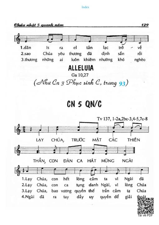 Chúa Nhật 5C Thường Niên (Thánh Vịnh 137)