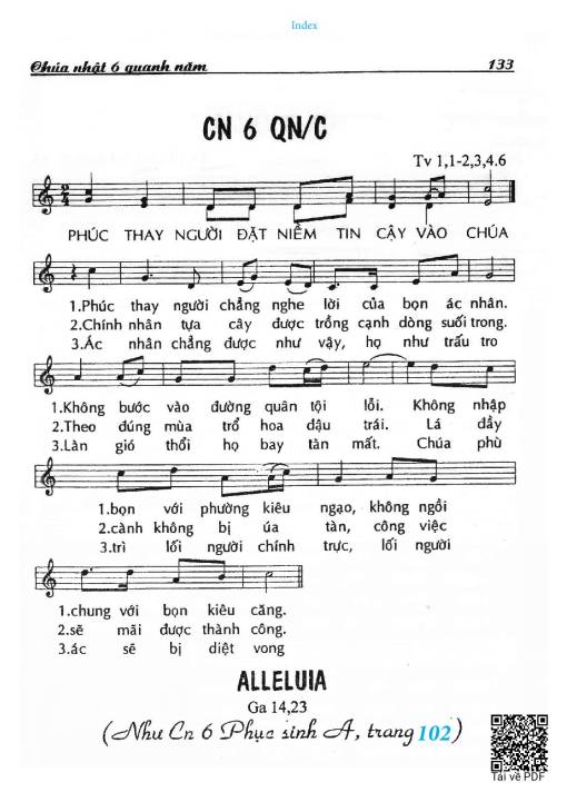 Chúa Nhật 6C Thường Niên (Thánh Vịnh 1)