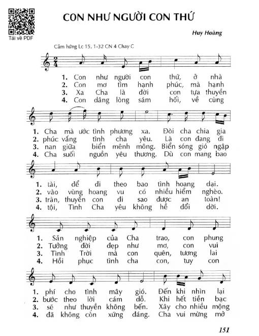 Con như người con thứ (Lc. 15)