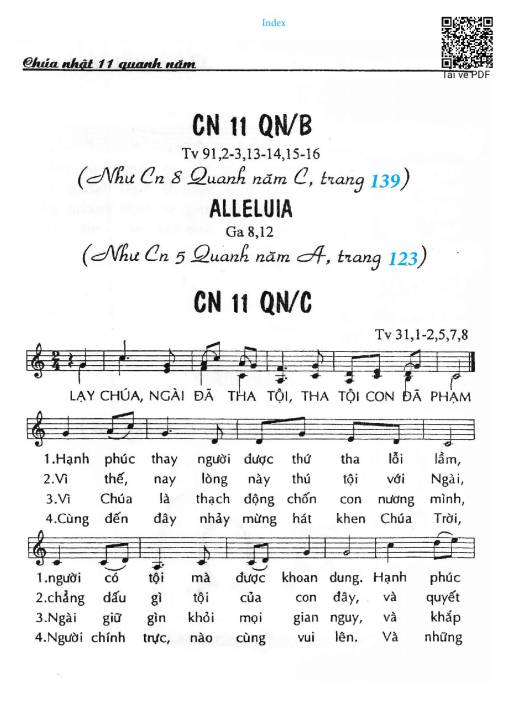 Chúa Nhật 11C Thường Niên (Thánh Vịnh 31)