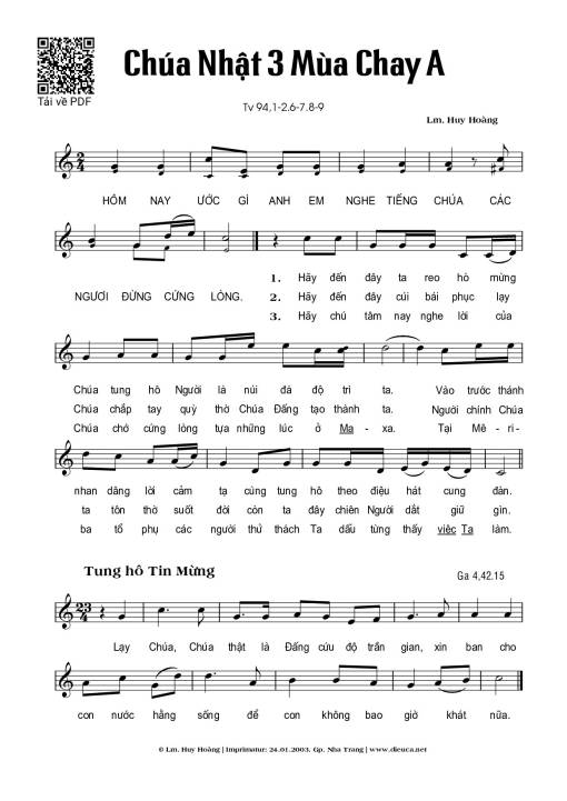 Chúa Nhật 18C Thường Niên (Thánh Vịnh 94)