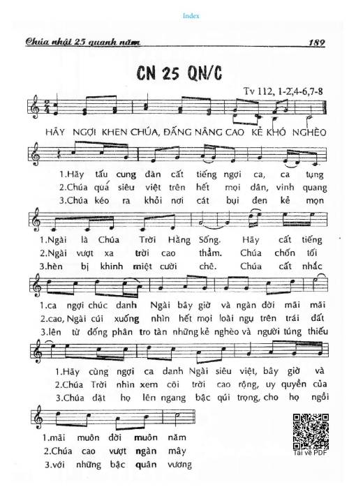 Chúa Nhật 25C Thường Niên (Thánh Vịnh 112)