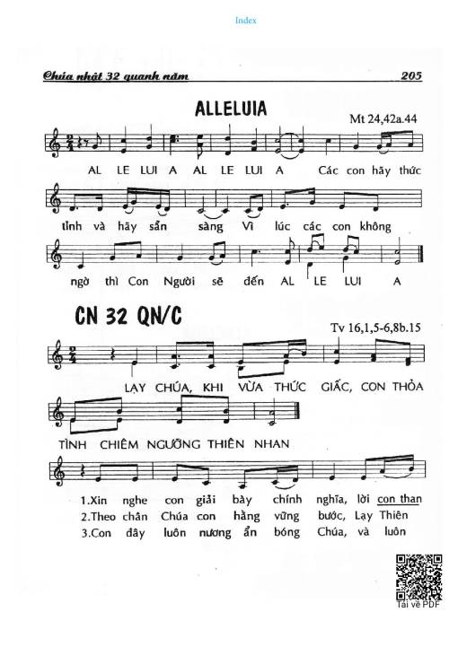 Chúa Nhật 32C Thường Niên (Thánh Vịnh 16)