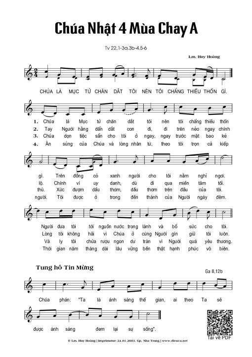 Lễ Thánh Tâm Chúa – Năm C (Thánh Vịnh 22)