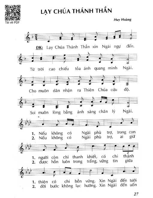 Lạy Chúa Thánh Thần