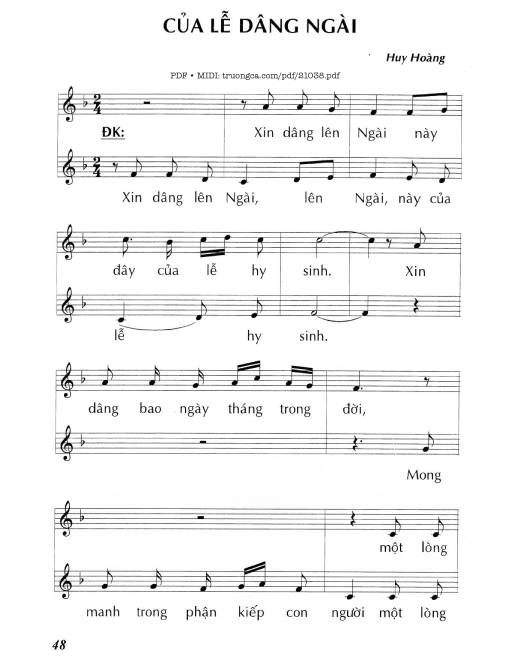 Của lễ dâng Ngài