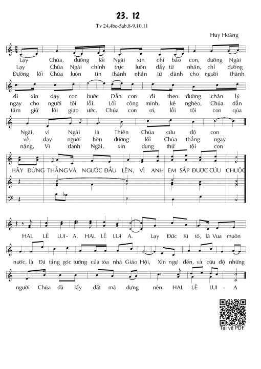 Đáp ca ngày 23.12