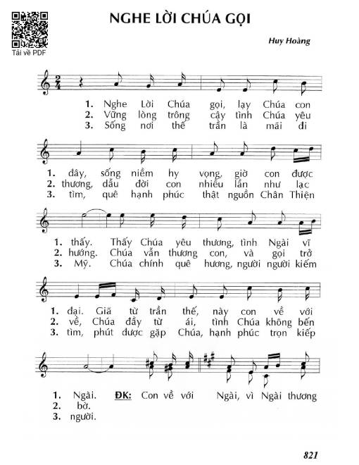 Nghe lời Chúa gọi