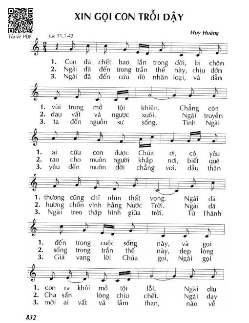 Xin gọi con trỗi dậy 