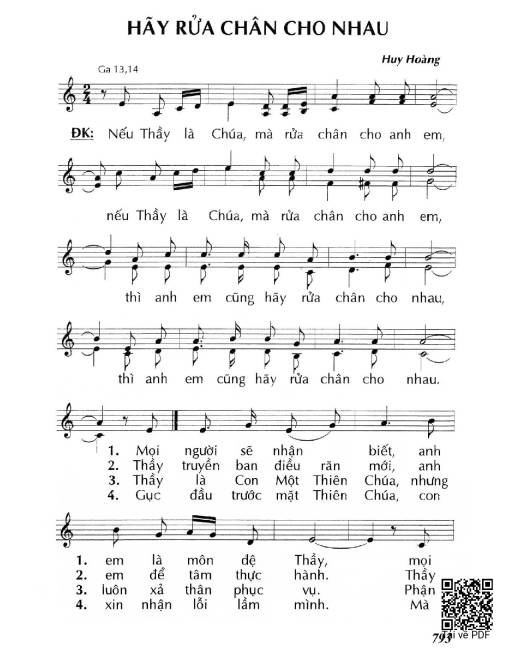 Hãy rửa chân cho nhau