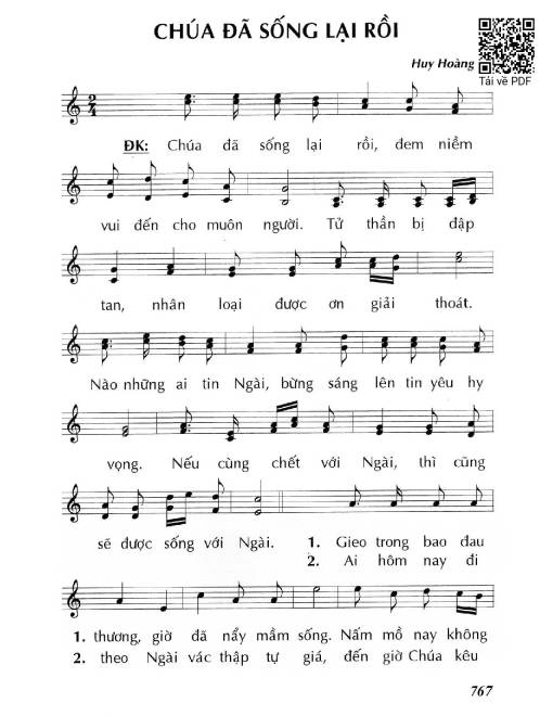 Chúa đã sống lại rồi