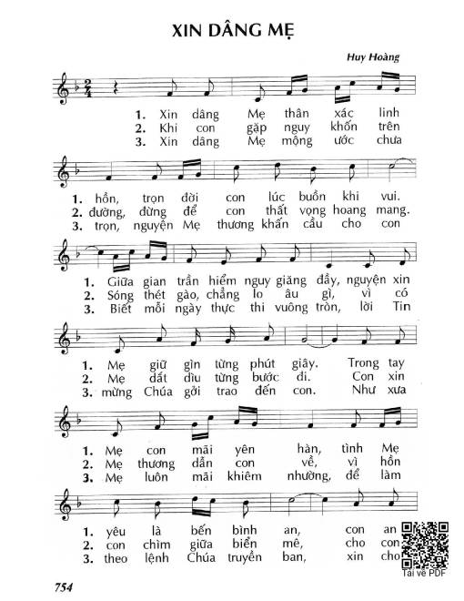 Xin dâng Mẹ - Huy Hoàng