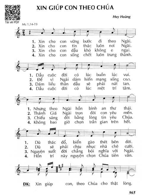 Xin giúp con theo Chúa
