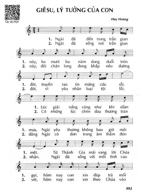 Giêsu, lý tưởng của con