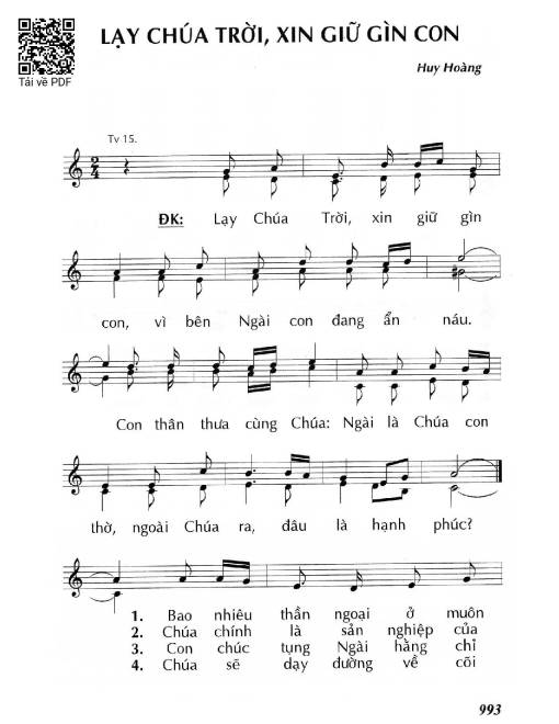 Lạy Chúa Trời, xin giữ gìn con 