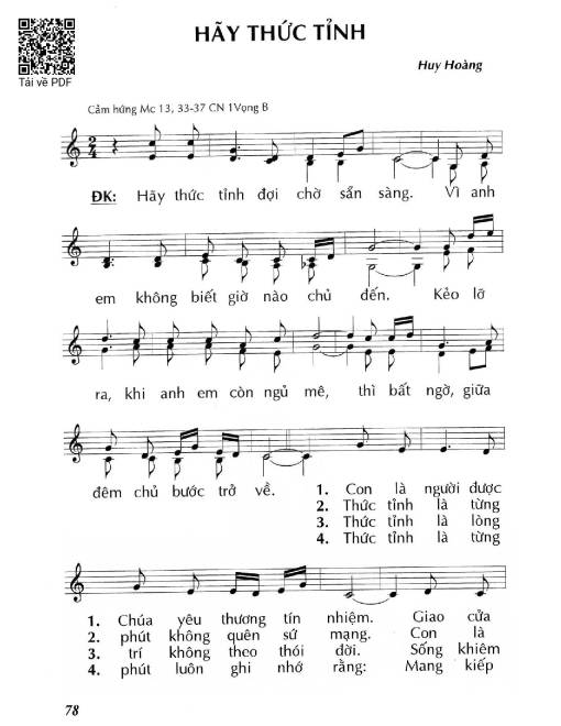 Hãy thức tỉnh (Mc 13, 33-37) – Chúa Nhật 1 Mùa Vọng/B.