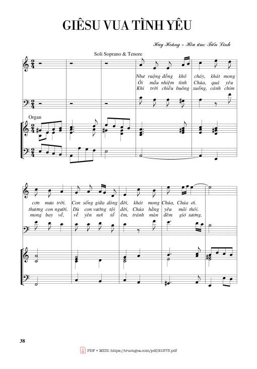 Giêsu Vua tình yêu (Hợp xướng)