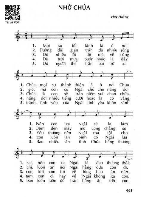 Nhờ Chúa - Huy Hoàng