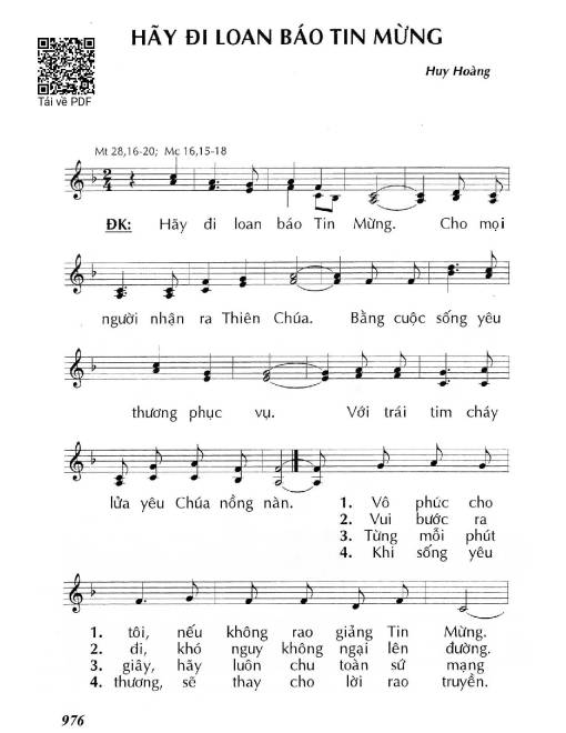 Hãy đi loan báo Tin Mừng (Mt 28,16-20)