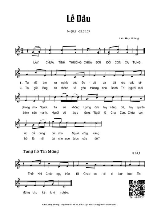 Lễ Dầu  - Huy Hoàng