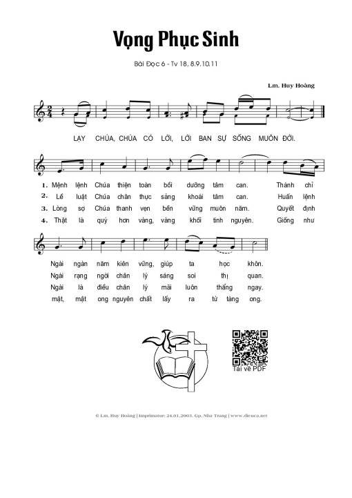 Vọng Phục Sinh – Bài 6 