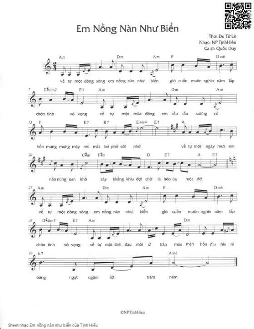 Em nồng nàn như biển