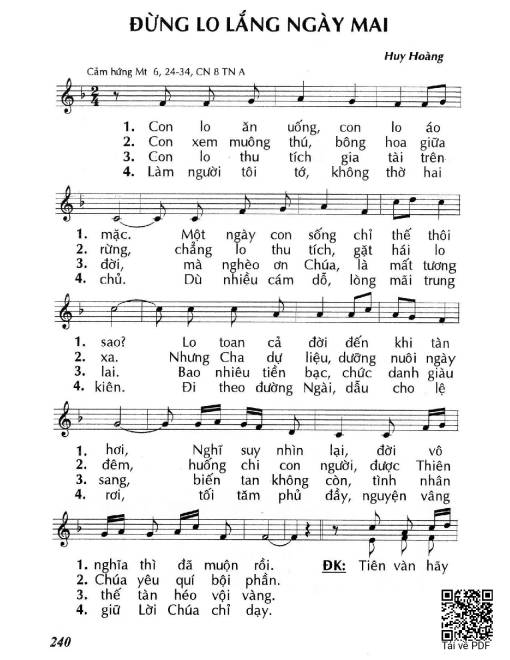 Đừng lo lắng ngày mai