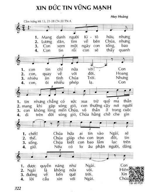 Xin đức tin vững mạnh