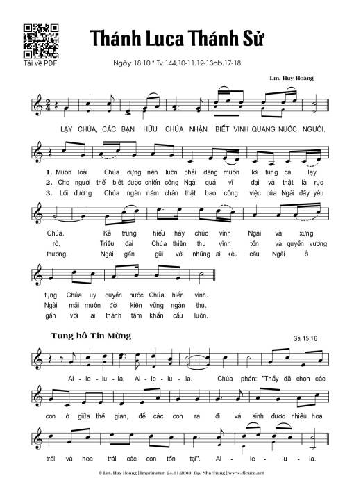 Thánh Luca - Huy Hoàng