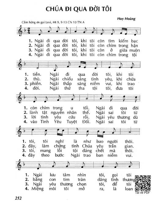 Chúa đi qua đời tôi (Mt. 9)