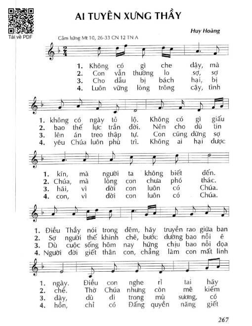 Ai tuyên xưng Thầy (Mt. 10)