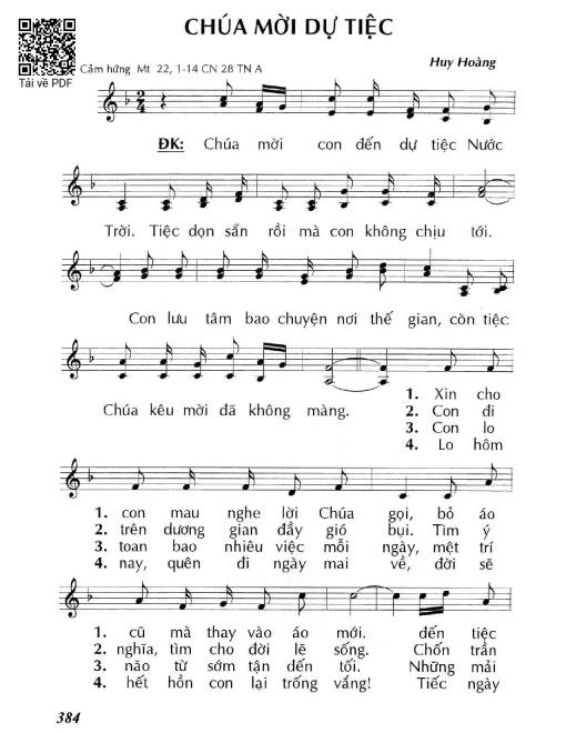 Chúa mời dự tiệc (Mt. 22)