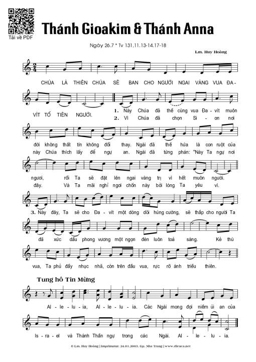 Thánh Gioakim & Anna (26.07)