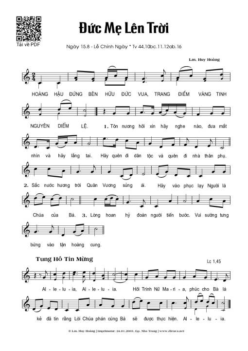 Đức Mẹ Lên Trời (15.08)