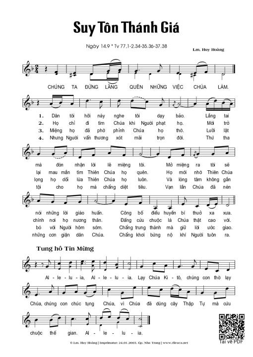 Suy Tôn Thánh Giá (14.09)