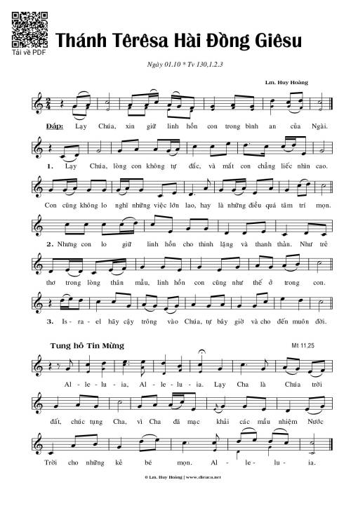 Thánh Nữ Têrêsa Hài Đồng Giêsu (01.10)