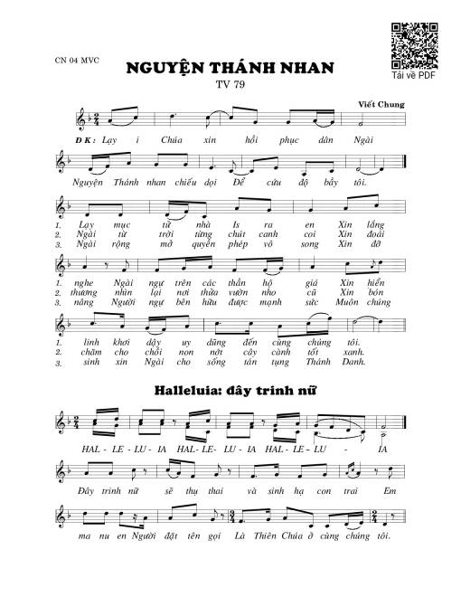 Thánh Vịnh 79, Nguyện Thánh Nhan