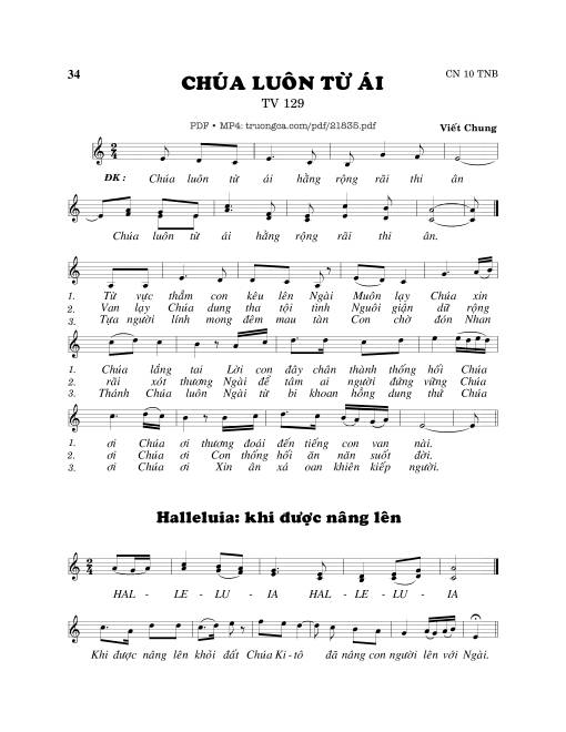 Thánh Vịnh 129, Chúa Luôn Từ Ái