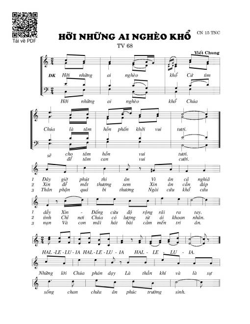 Thánh Vịnh 68, Hỡi Những Ai Nghèo Khổ