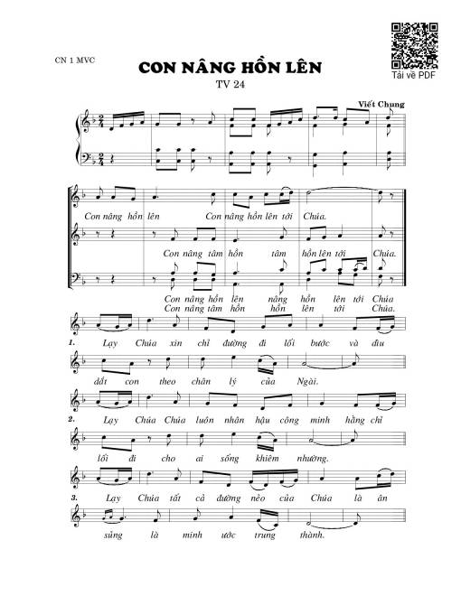 Con nâng hồn lên (Thánh Vịnh 24)