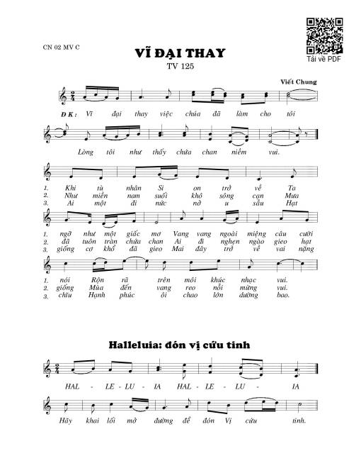 Vĩ đại thay (Thánh Vịnh 125)