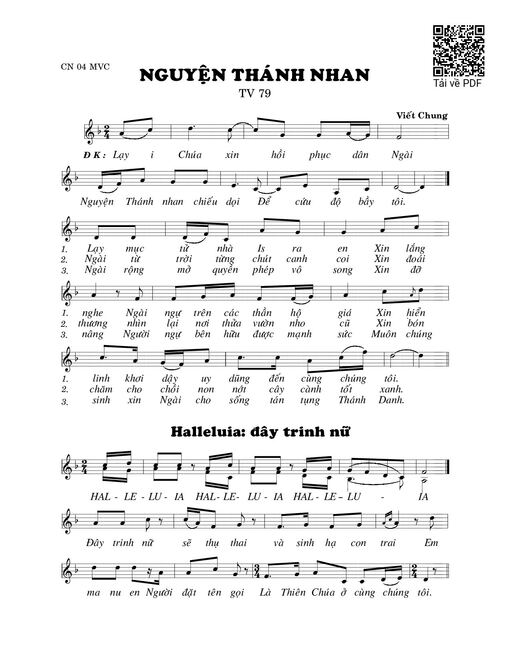 Nguyện thánh nhan (Thánh Vịnh 79)