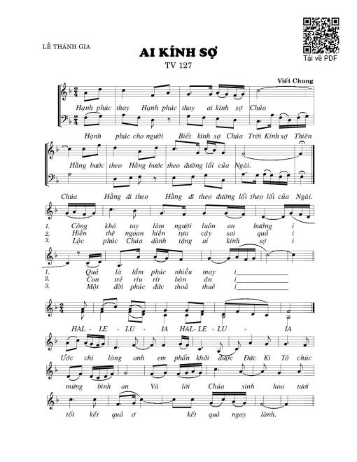 Ai kính sợ (Thánh Vịnh 127)