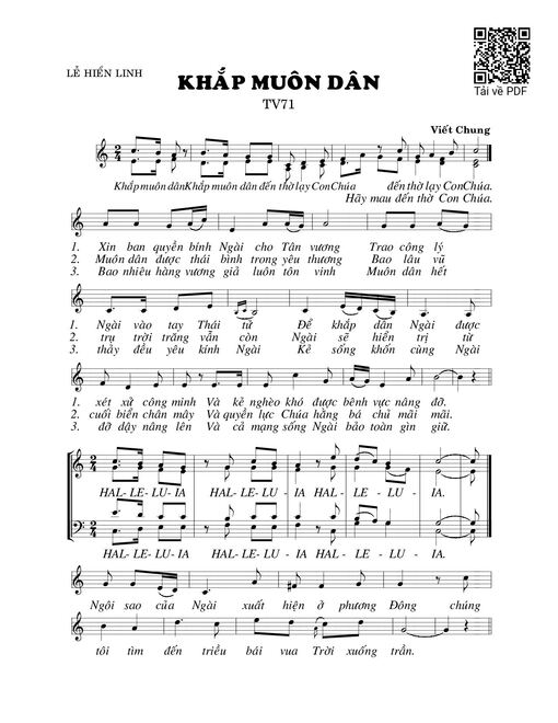 Khắp muôn dân 2 (Thánh Vịnh 71)