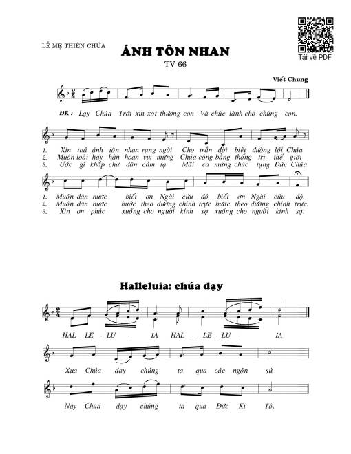 Ánh tôn nhan (Thánh Vịnh 66)