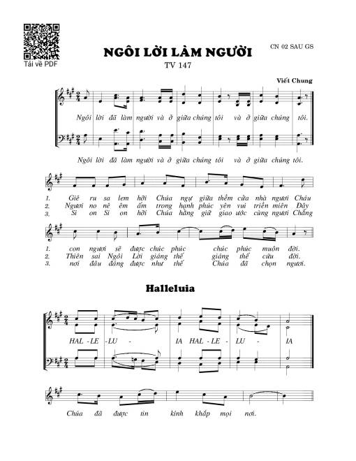 Ngôi lời đã làm người (Thánh Vịnh 147)