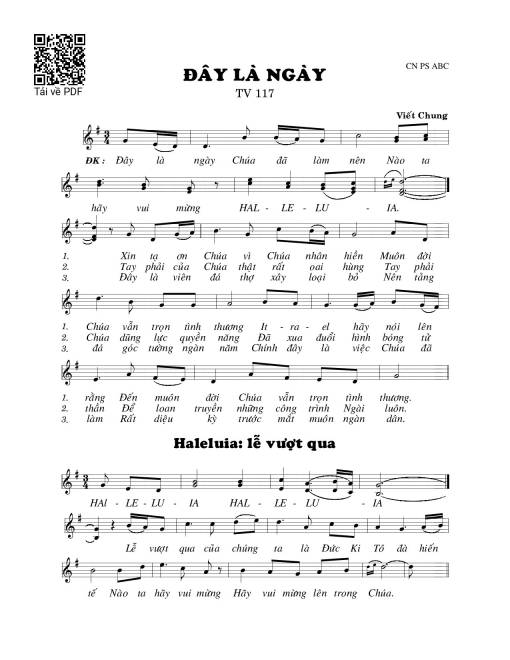 Đây là ngày 2 (Thánh Vịnh 117)